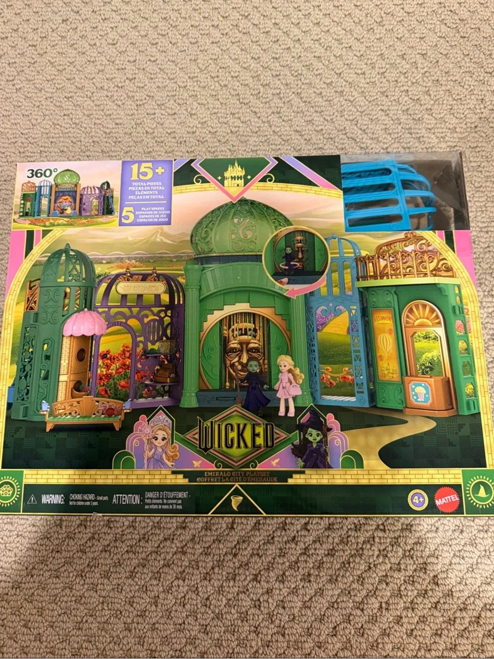 Mattel Wicked Emerald City Playset - Green and Gold Interactive Castle